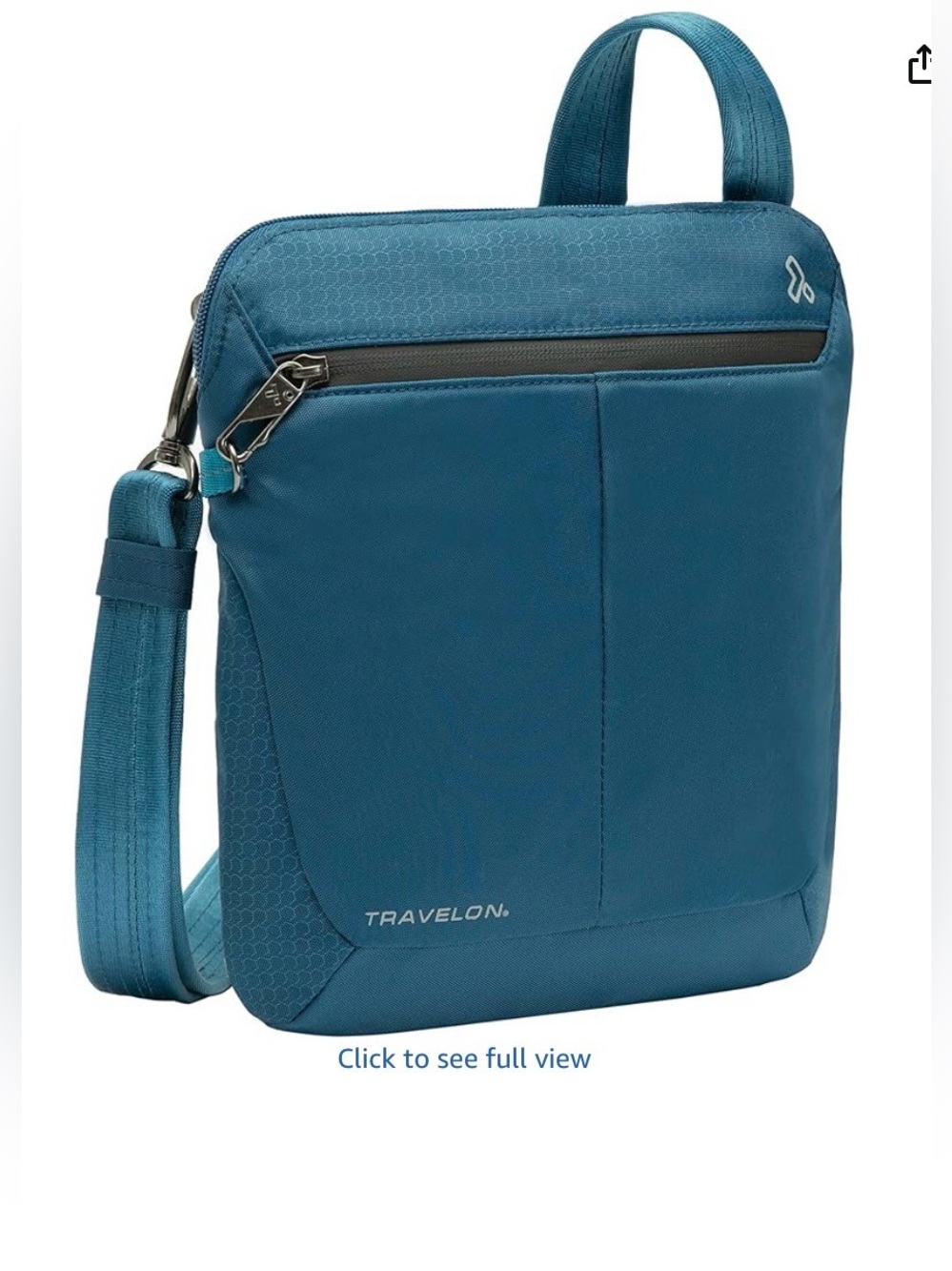 Travelon Anti-Theft Active Small Crossbody Teal